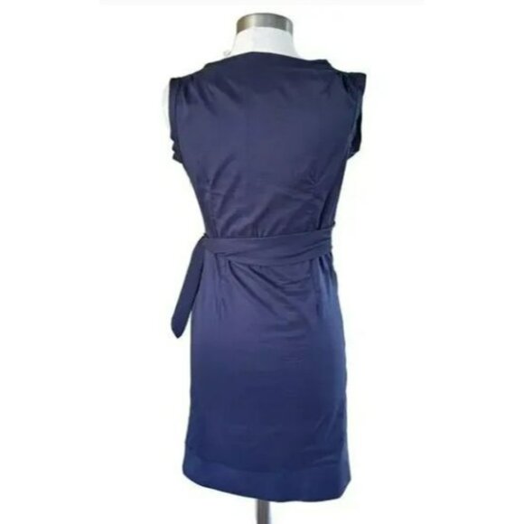 DIANE von FURSTENBERG Della Side Tie Sheath Dress in Blue sIZE 6 - Picture 3 of 8